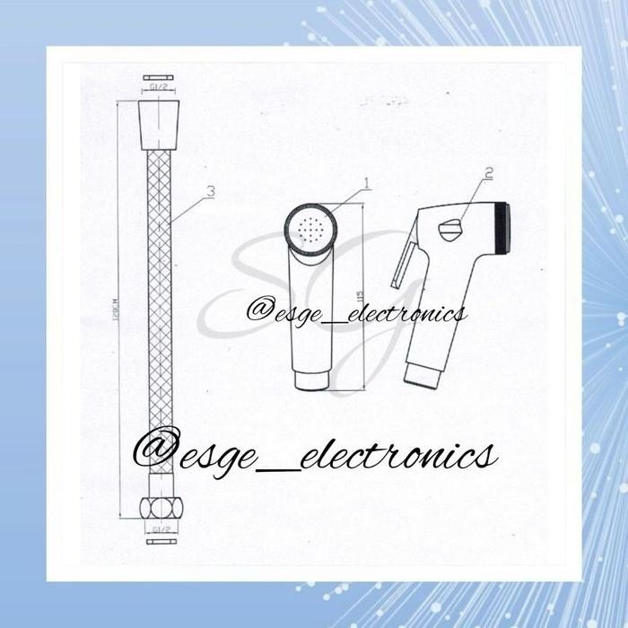 PREMIUM ORIGINAL JET SHOWER ONDA SET BIDET SEMPROTAN TOILET SHOWER BIDET TOILET ONDA HANDSHOWER