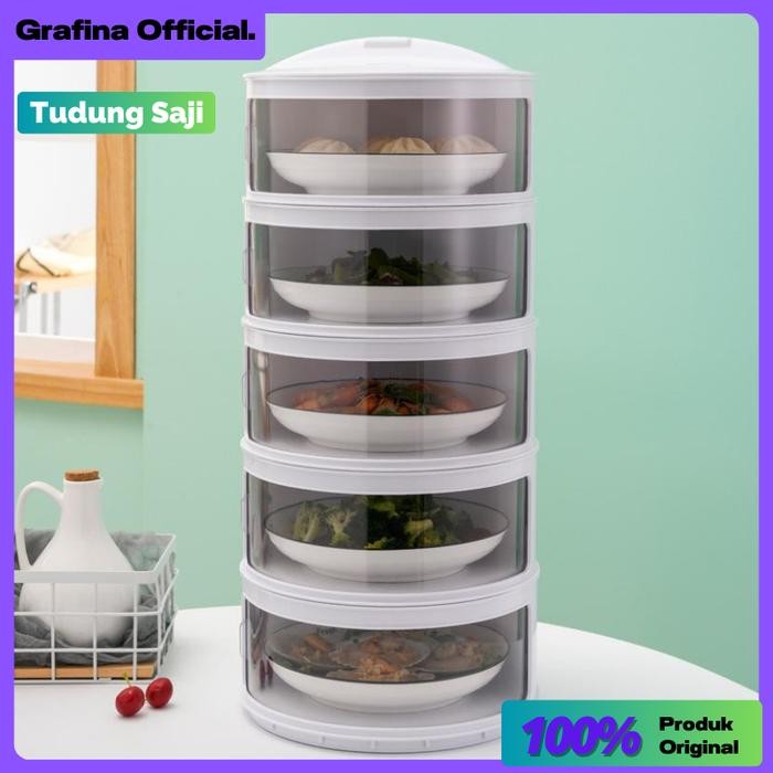 Tudung Saji 5 Susun Tempat Penyimpanan Makanan Rantang Susun Sur Makanan Food Rack orage