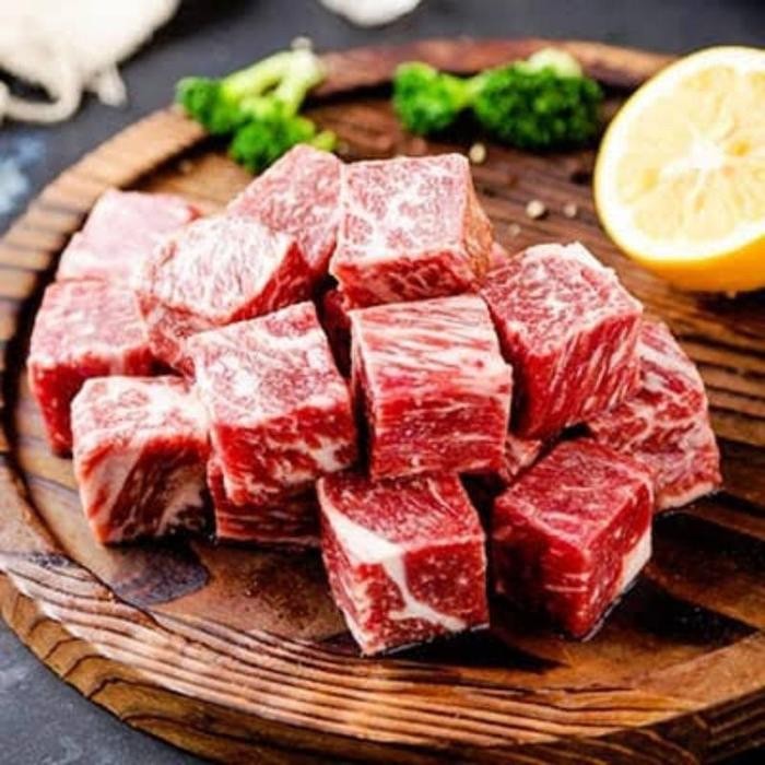 

Daging Sapi Beef Saikoro Meltique Wagyu Grade A 1Kg