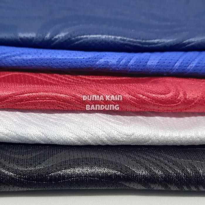 Terlaris Bahan Kain Drifit Brazil Emboss Topograf Dryfit