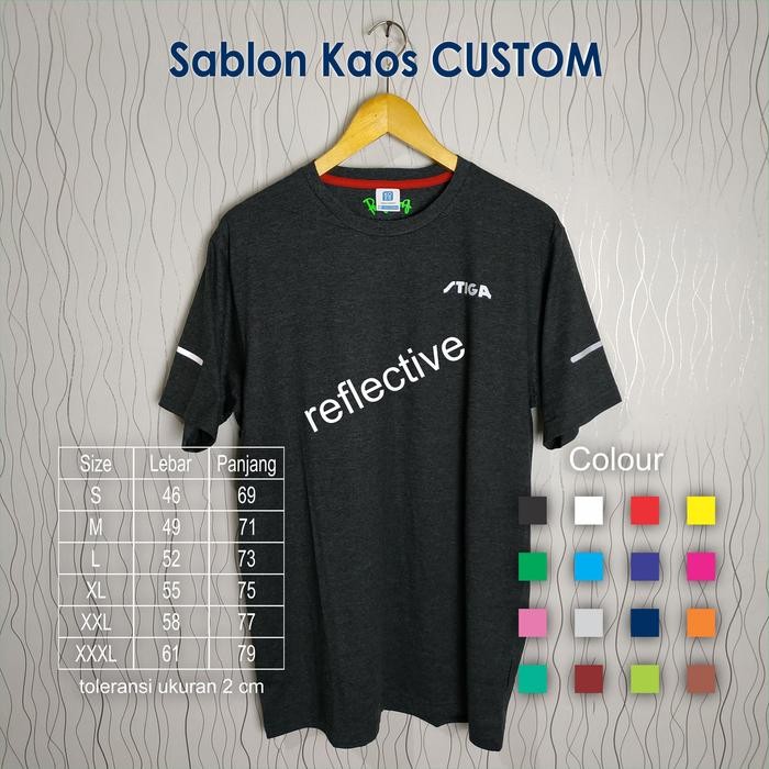 Produk Unggulan Kaos Lokal Stiga Pingpong Tenis Meja Custom
