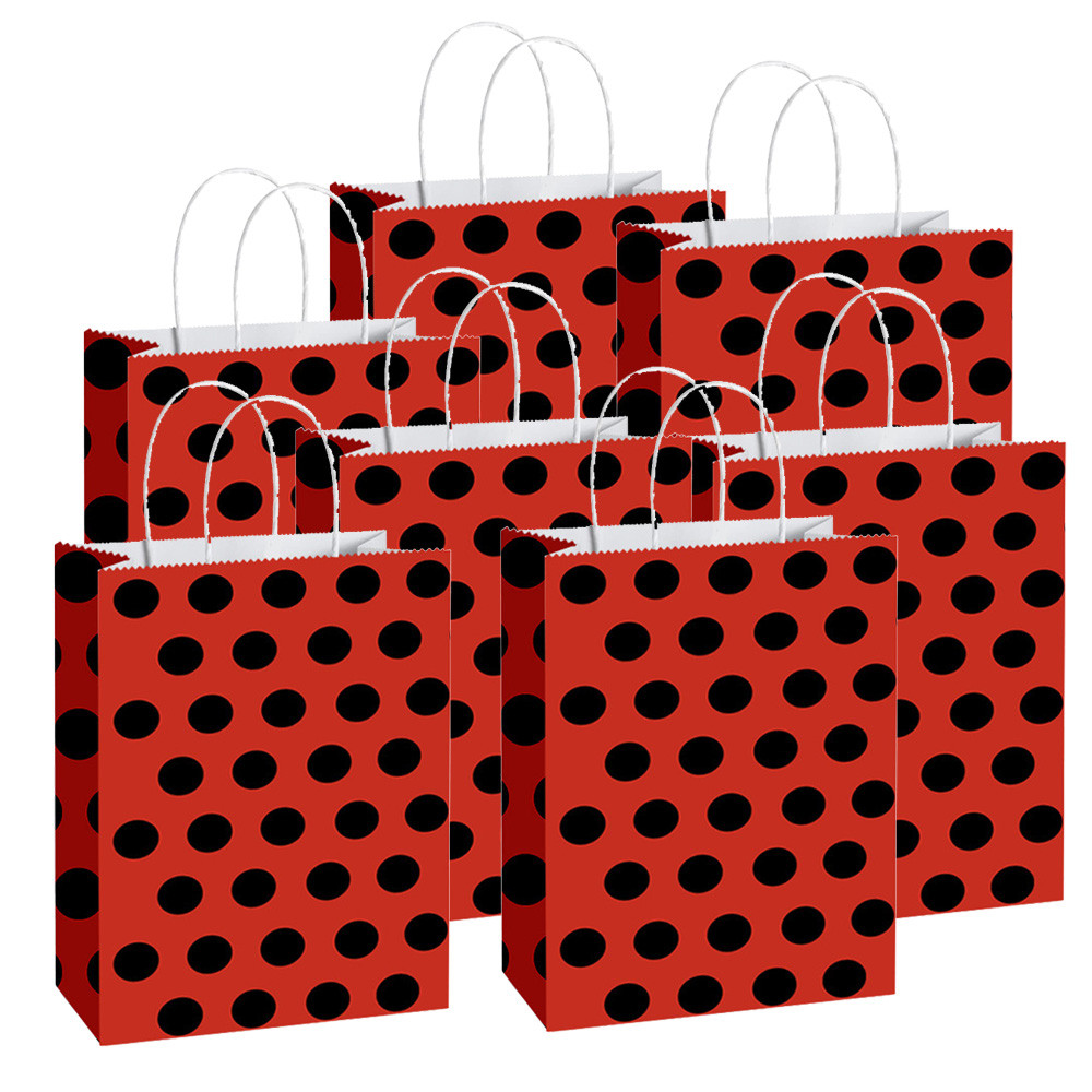 6/12/24/36/50pcs Ladybug Party Bags Ladybug Candy Bag Ladybug Treat