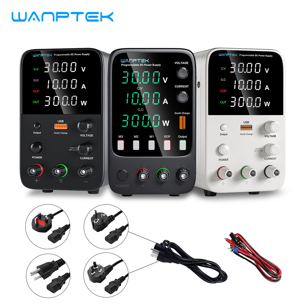 Wanptek adjustable DC power supply 30V 10A laboratory power supply