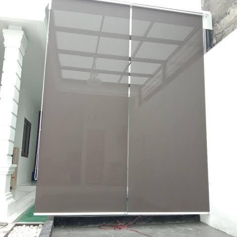 Tirai Roller blinds luar ruangan suntex outdoor gulung