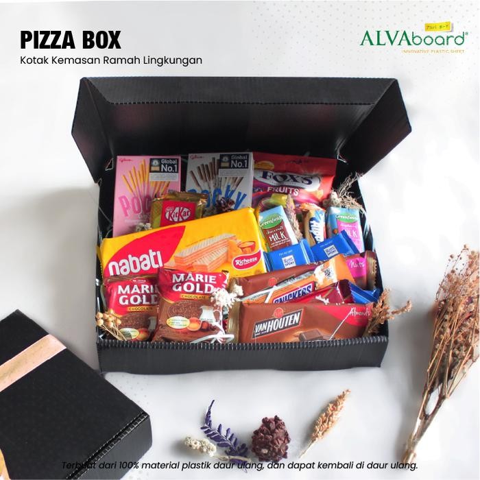 

[Deli Atk] Kardus Packaging Alvaboard Box Pizza Food Grade Large Ukuran 40X40X7 Cm (P X L X T)