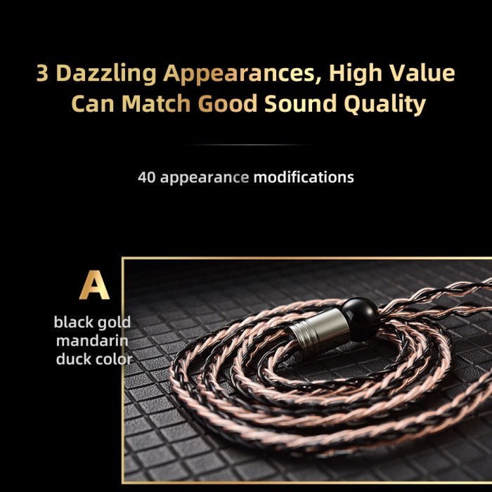 Qkz T1 Kabel Upgrade 200 Cores 8 Strand Qdc For Kz Qkz Trn