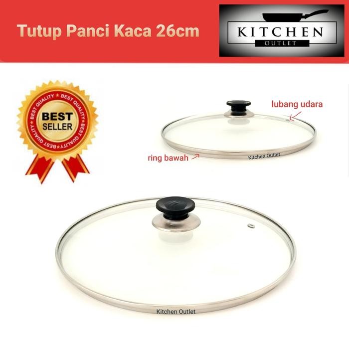 Tutup Panci Kaca 26 Cm