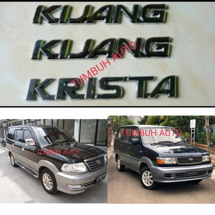 Emblem Fender Dan Krista Isi 3 Toyota Kijang Krista Kapsul 97 2004