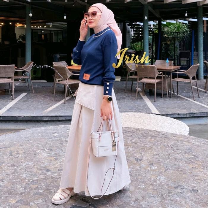 NABILA SET ONESET BLOUSE RAJUT ROK CHINOS CARGO STELAN SETROK SETRAJUT BY IRISH LABEL