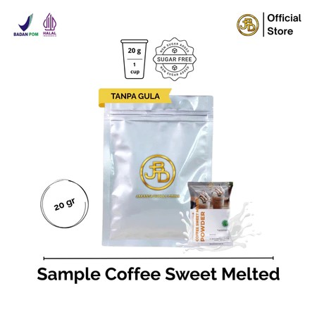 

Sample Bubuk Minuman Premium Rasa Rasa Coffee Caramel Halal 20gr Siap Seduh | JBD