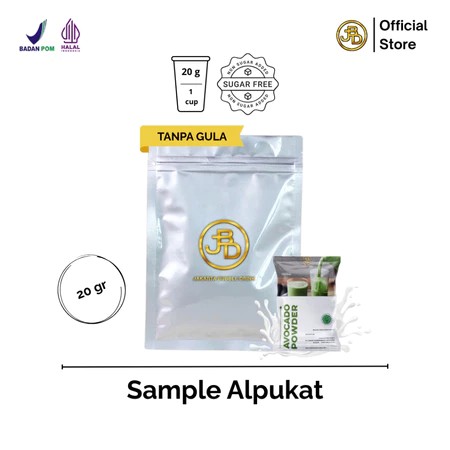 

Sample Bubuk Minuman Premium Rasa Rasa Avocado Halal 20gr Siap Seduh | JBD