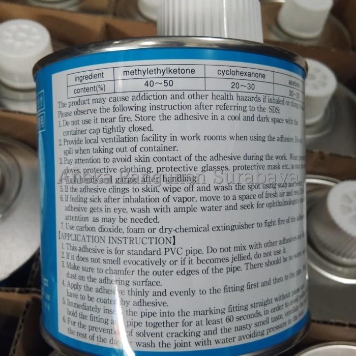 LEM PVC KUBOTA TOUGH LEM PVC JEPANG KALENG 500ML CAIR