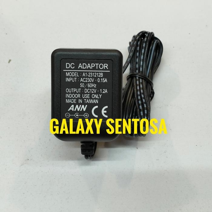 DC ADAPTOR MODEL A1-231212B, INPUT AC230V, OUTPUT DC12V, TAIWAN