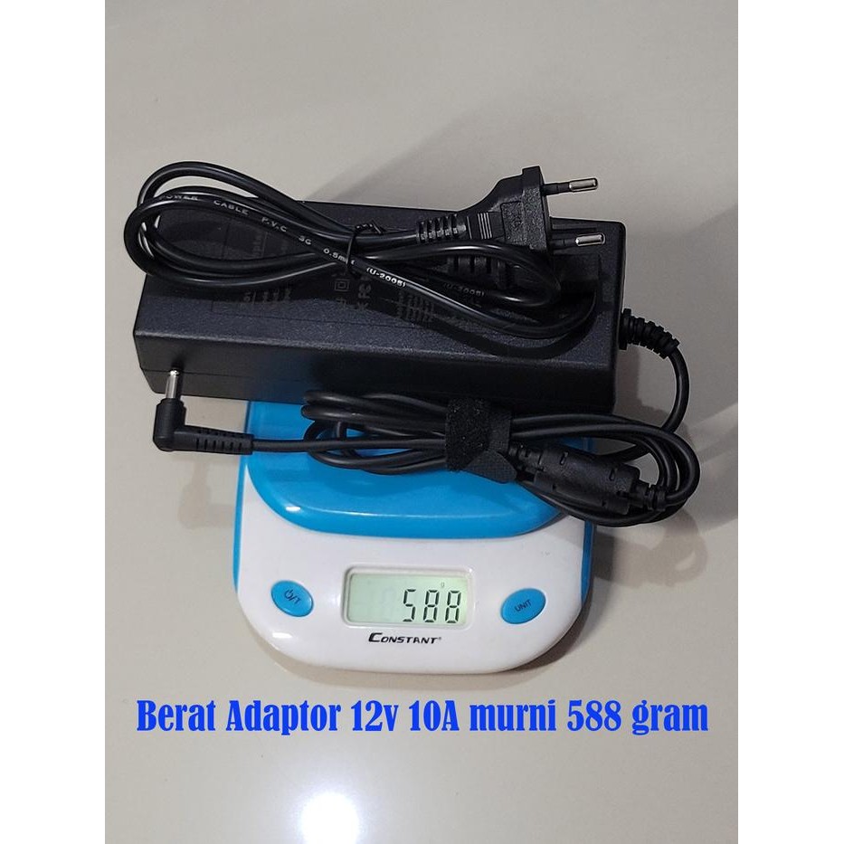ADAPTOR 12V 10A DAYA MURNI M SWITCHING POWER SUPPLY 12 VOLT 10 AMPERE JACK 5.5MM