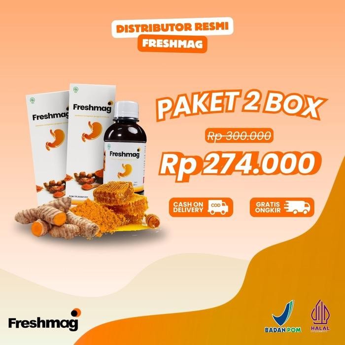 

Freshmag Madu Original 2 Botol BPOM Halal Sirup Honey Herbal Manis