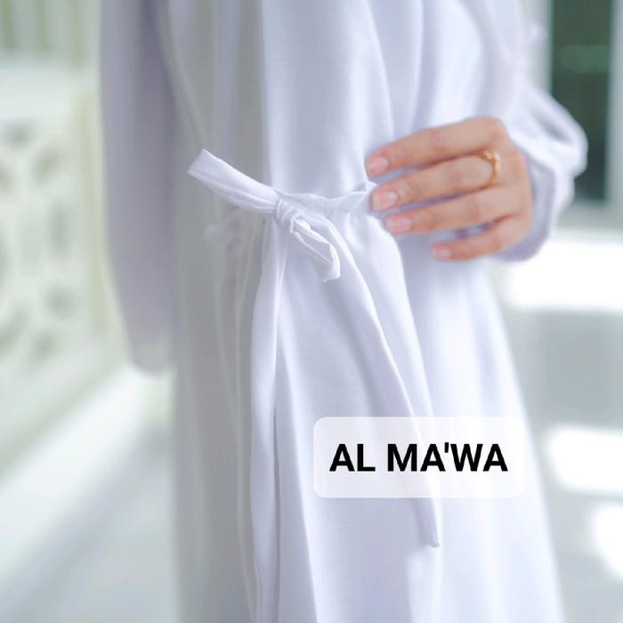 Abaya Putih Toyobo Manasik Haji Umroh Kerja Mlika Polos Gamis Muslim Wanita Hitam Promo