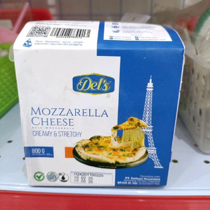 

Dels Mozarella Cheese Keju Mozarella 800 Gr