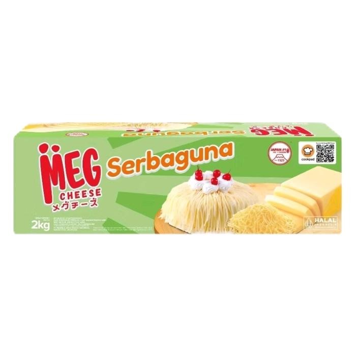 

Keju MEG Hijau 1 Slop Kemasan 2kg / Keju Cheddar