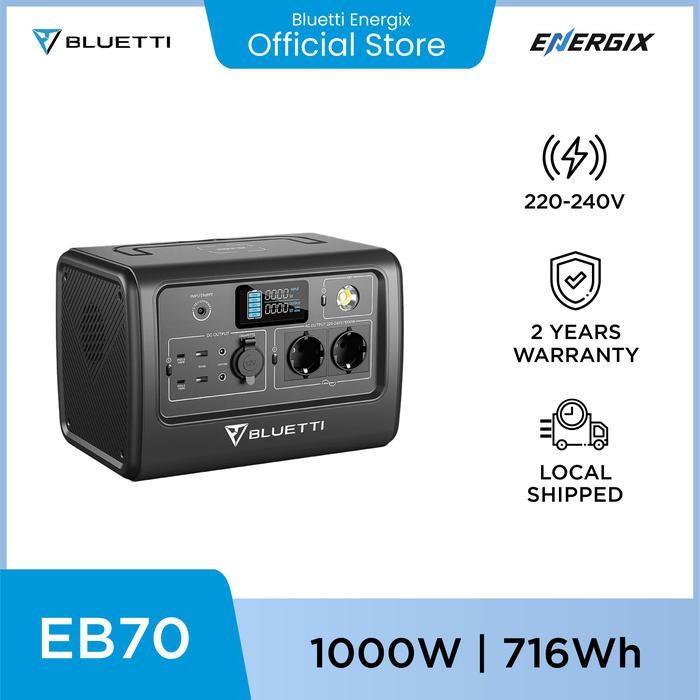 Terlaris Bluetti Eb70 Portable Power Station 1000W 716Wh