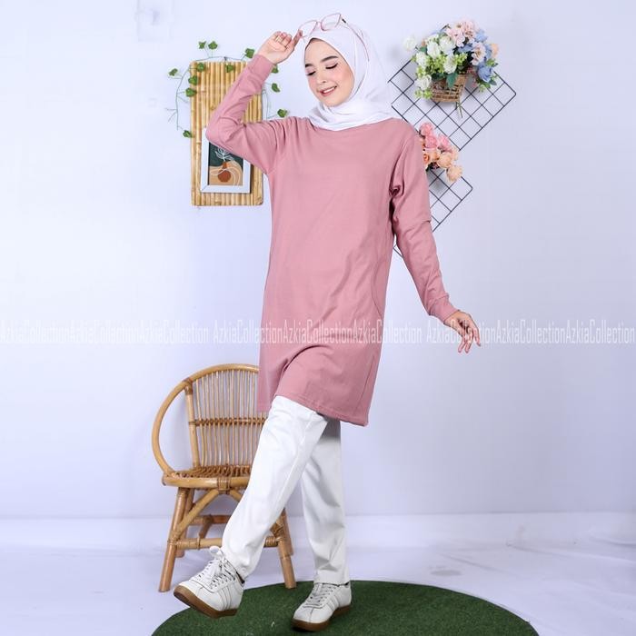 TUNIK KAOS WANITA KATUN COMBED 24S