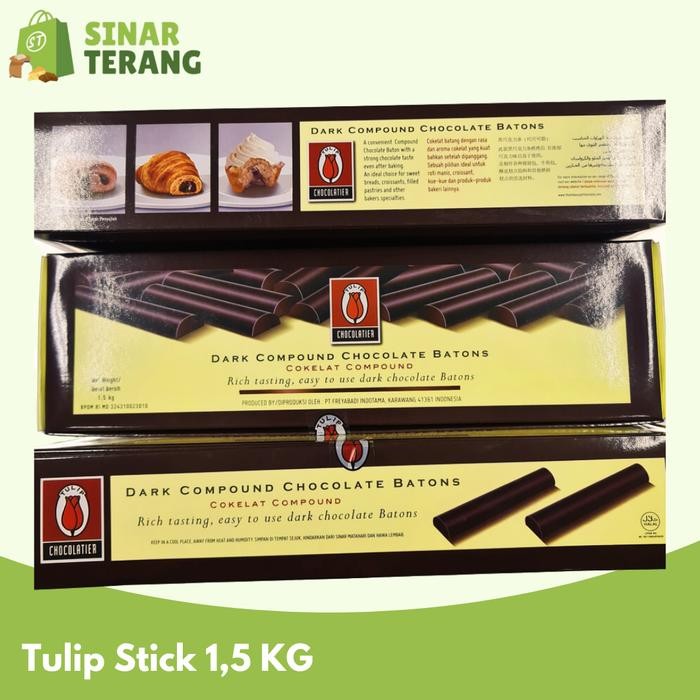 

Coklat TULIP Stik / Chocolate stick baton / sticks compound 1.5 KG