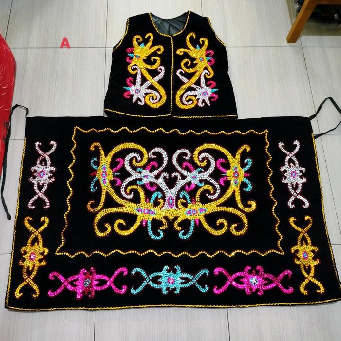 kostum dayak pakaian adat Kalimantan perempuan cewek dewasa baju dayak baju adat baju manik kostum