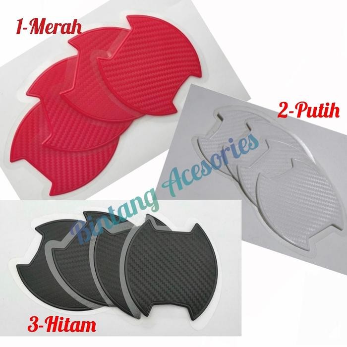 Pelindung Gagang Pintu Mobil Toyota Raize Carbon Original