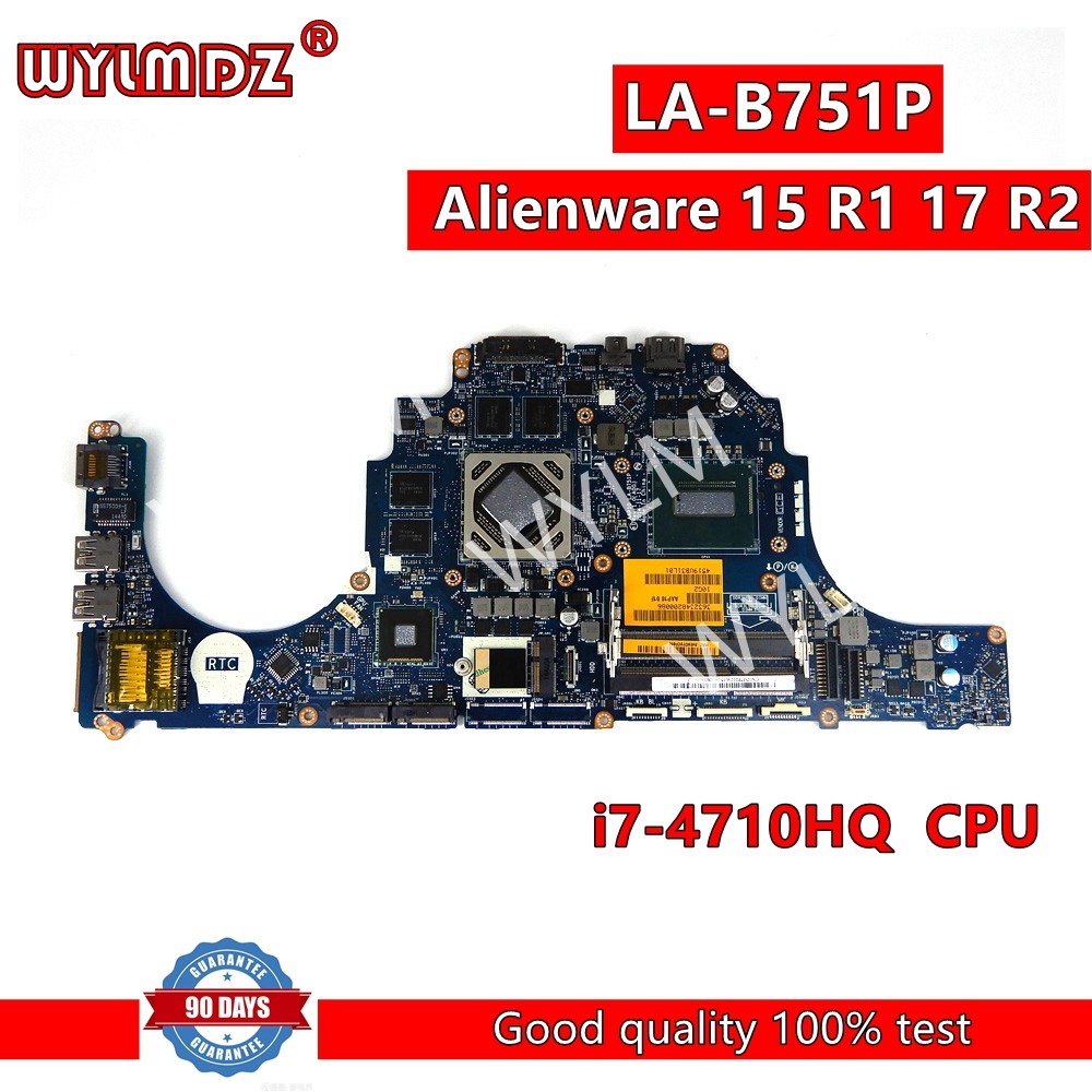 LA-B751P i7-4710HQ CPU R9 M390/4GB Notebook Mainboard For Dell  Alienware 15 R1 17 R2 Laptop Motherb