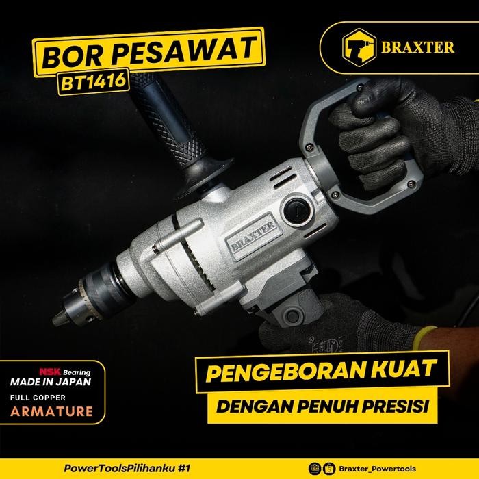 BT1416, (16mm) BOR PESAWAT, BRAXTER, POWER TOOLS