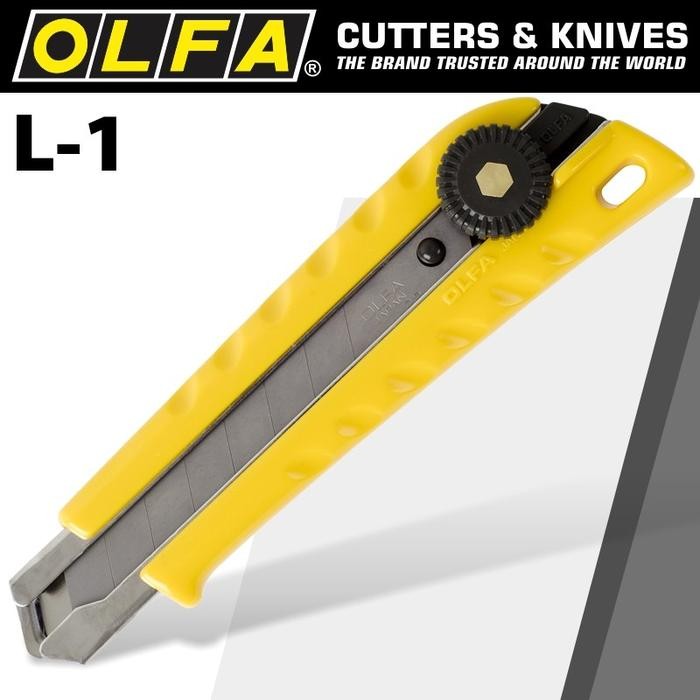 

Cutter L-1 Olfa Pisau Cutter 18 mm Snap-Off Blade