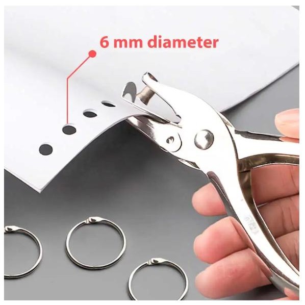 

Tang Pembolong Lubang Kertas Binder Satu Lubang One Hole Punch 6mm