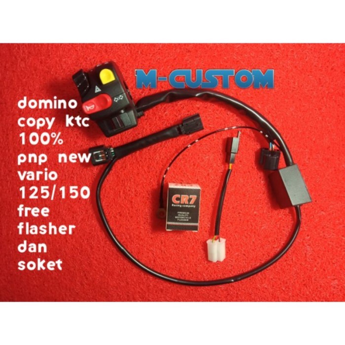 (Expert) Saklar Domino KTC PNP New Vario 125 vario 150 vario 160 PCX 150 PCX
