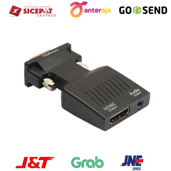 KRY -  CONVERTER VGA TO HDMI WITH POWER