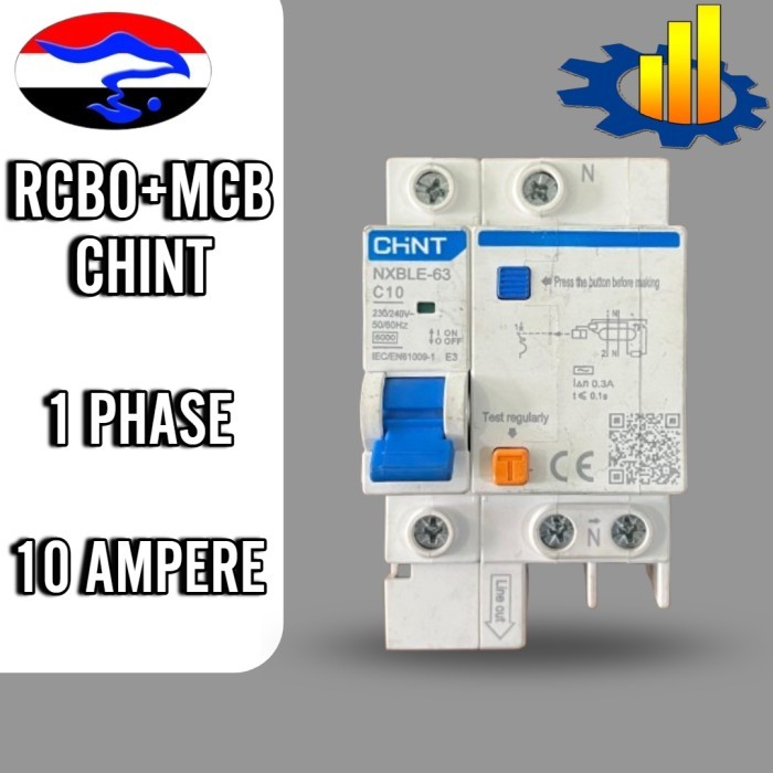 Rcbo+Mcb Chint Nxble-32 1 Phase C10