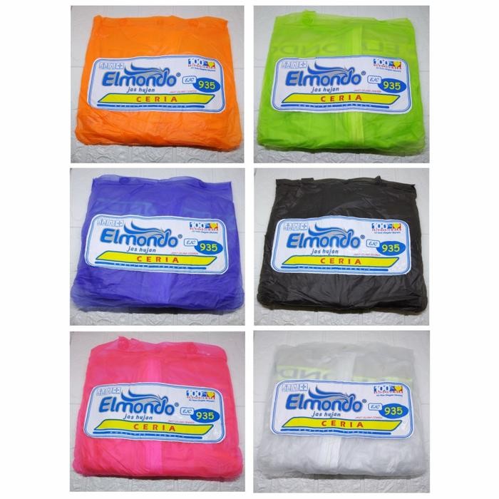 New Jas Hujan Dewasa Elmondo Ceria - Jas Hujan Setelan Original
