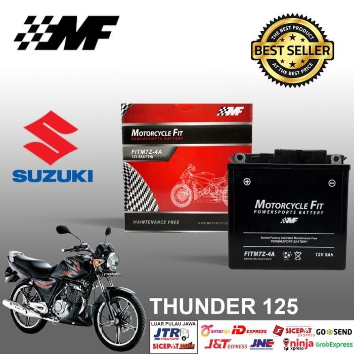 aki Motor Bajaj Pulsar 180 GM7Z MF FITM7Z-4A 12V 9Ah motorcyclefit