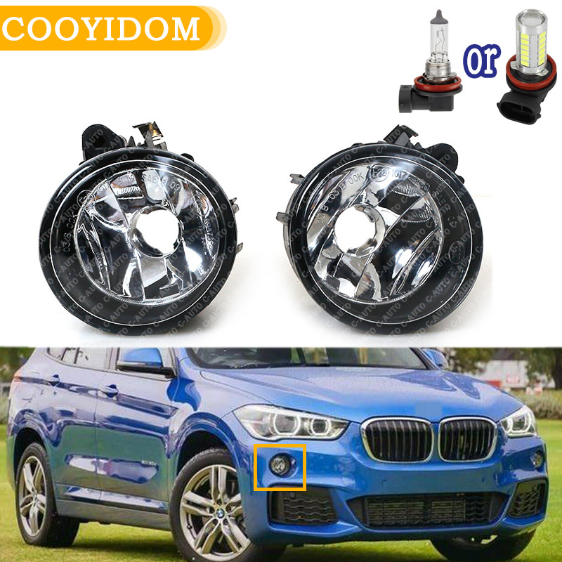 Car Front Fog Light With LED Bulbs/Halogen bulbs Fog Lamp For BMW X1