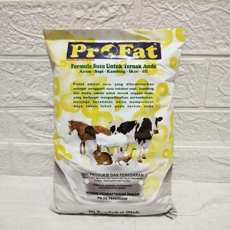 PROFAT 1 KG Untuk Ayam, Sapi, Kambing, Ikan, Kelinci DLL SUSU TERNAK PROFAT ORIGINAL 1