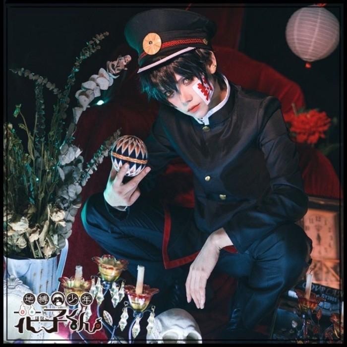 PREMIUM FULLSET ALL jibaku shounen hanako kun yugi amane cosplay costume wig