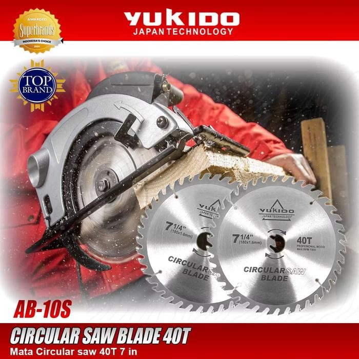 PREMIUM YUKIDO Mata Gergaji Kayu circular saw 7 Inch