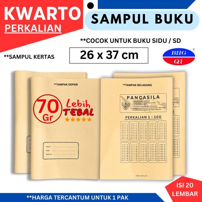 

Sampul Buku Coklat Ukuran KUARTO/SIDU isi 20lbr