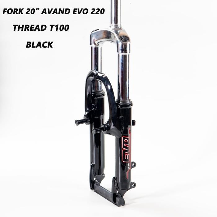 suspensi fork depan mtb 20 in avand coil evo avand t100 evo disk [mutu terbaik]