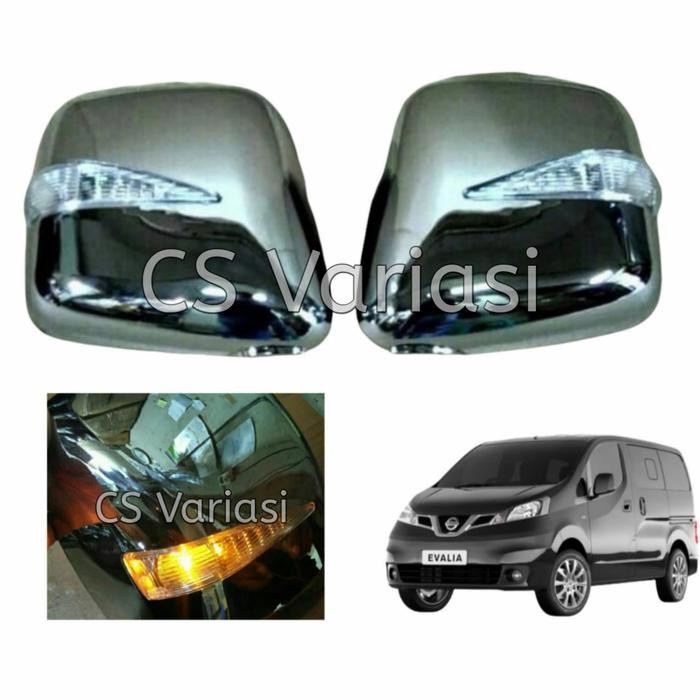 Cover Spion Nissan Evalia Lampu Led Chrome