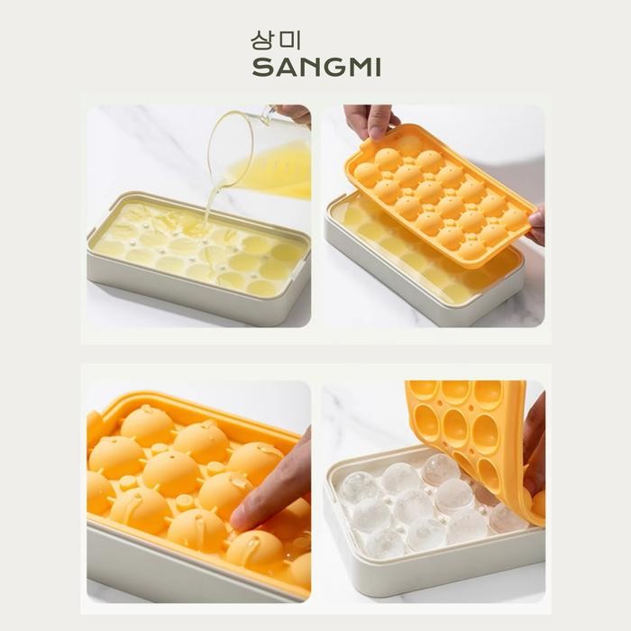 

Sangmi Tempat Cetakan Es Batu Bulat Round Ice Cube Silicone Tray Gratis Ongkir
