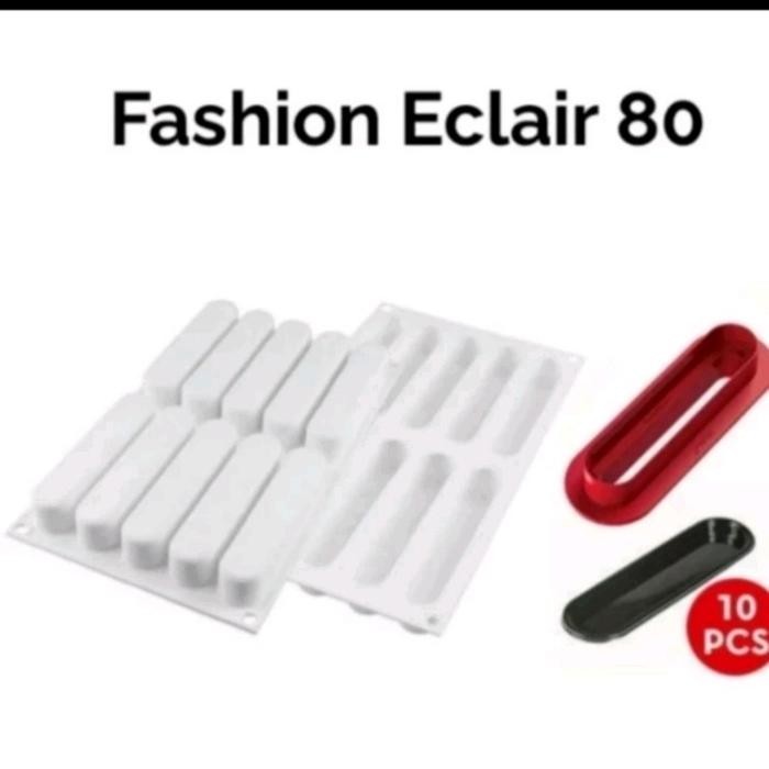

Silikomart Silicone Mold Truffle Eclair 75 Ml ,13X3 Cm H 2.7 Cm 8 Cav Gratis Ongkir
