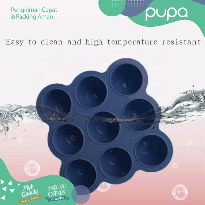 

Wadah Mpasi Bayi Silikon Silicone Baby Food Storage Freezer Tray Pupa Biru Merah Gratis Ongkir