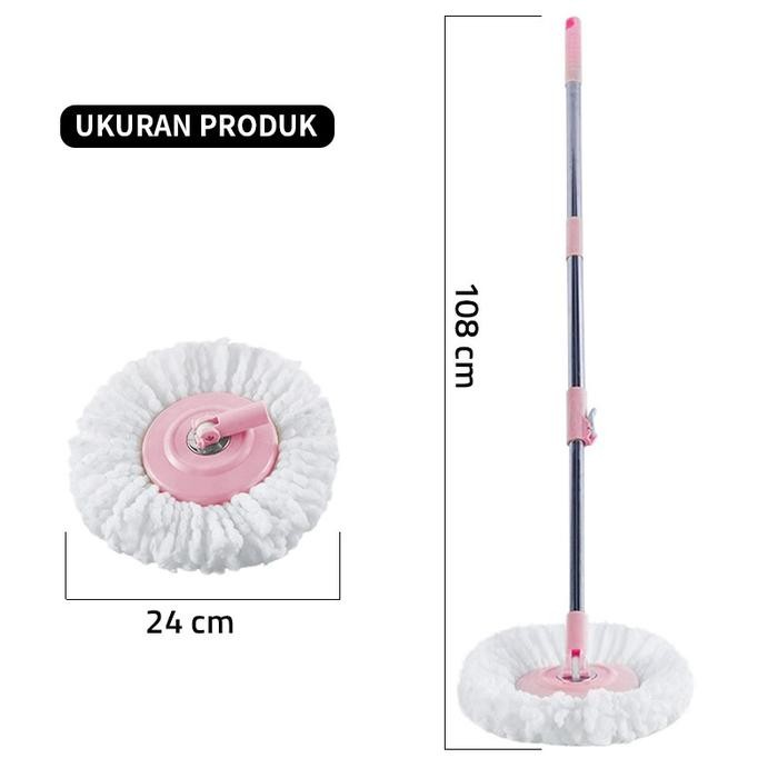 GM BEAR TONGKAT PEL + KAIN PEL SET 2101 - MOP STICK SET WITH HEADMOP