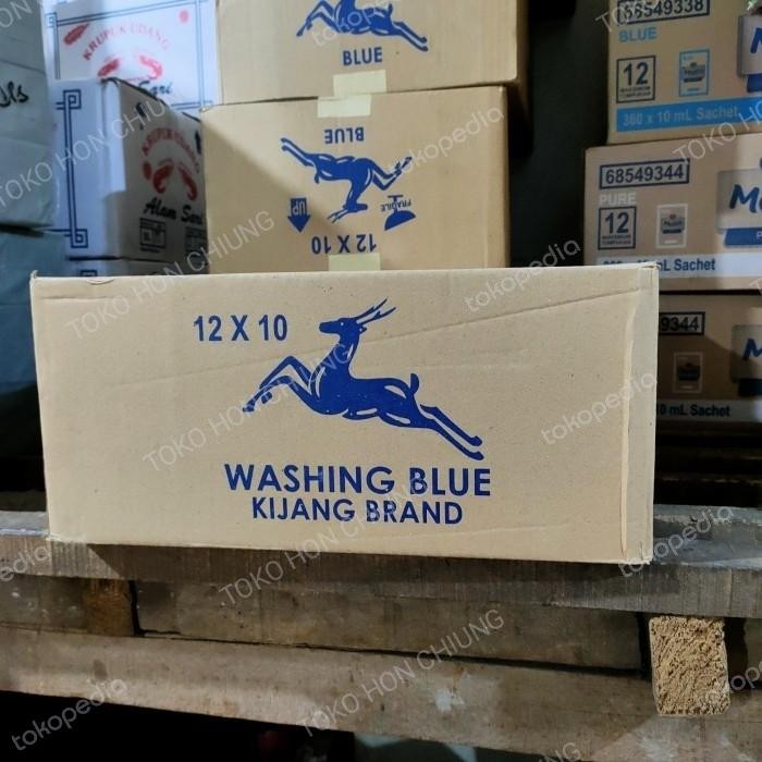 Blau cuci /Blau tju tji cap kijang Asli (dus) isi 10 pack