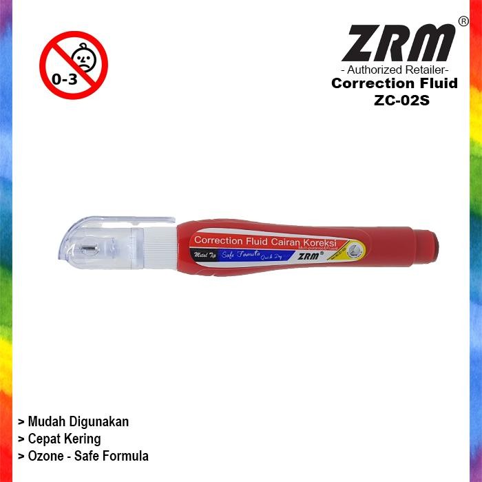

ZRM ZC02S Tip Ex Cair / Correction Fluid