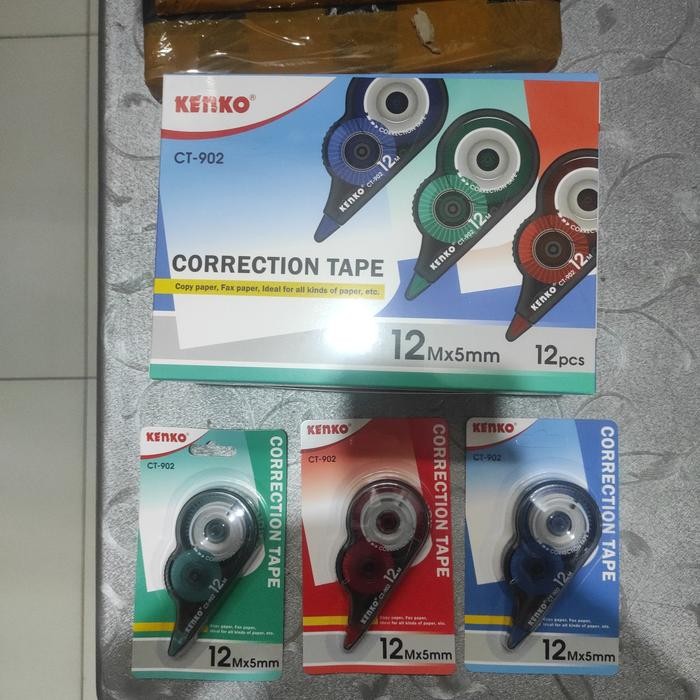 

CORRECTION TAPE CT902 TIP EX ROLL KERTAS 12M x 5MM